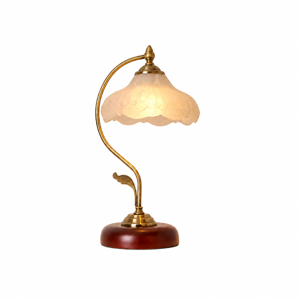 Retro Flower Table Lamp by Tavilume - glass medium table lamp, view 1