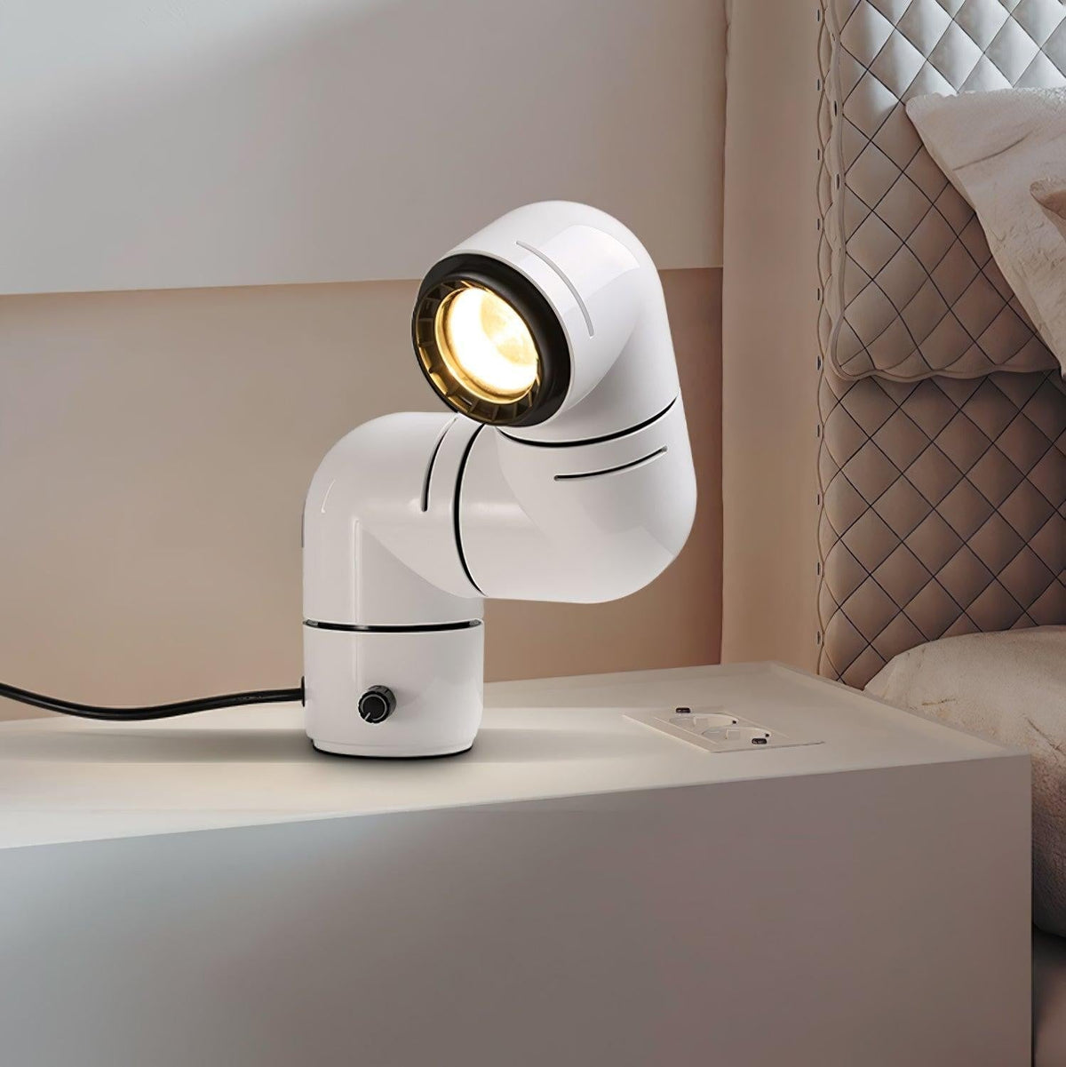 Retrobeam Sculpt Table Lamp by Tavilume - resin small table lamp, view 4