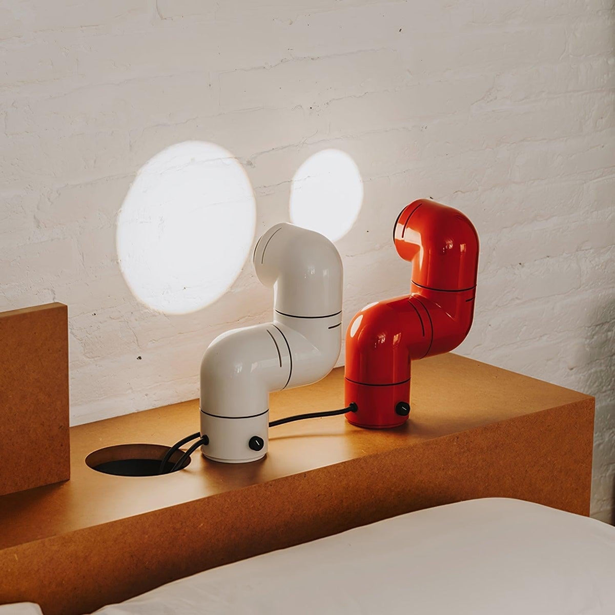 Retrobeam Sculpt Table Lamp by Tavilume - resin small table lamp, view 2