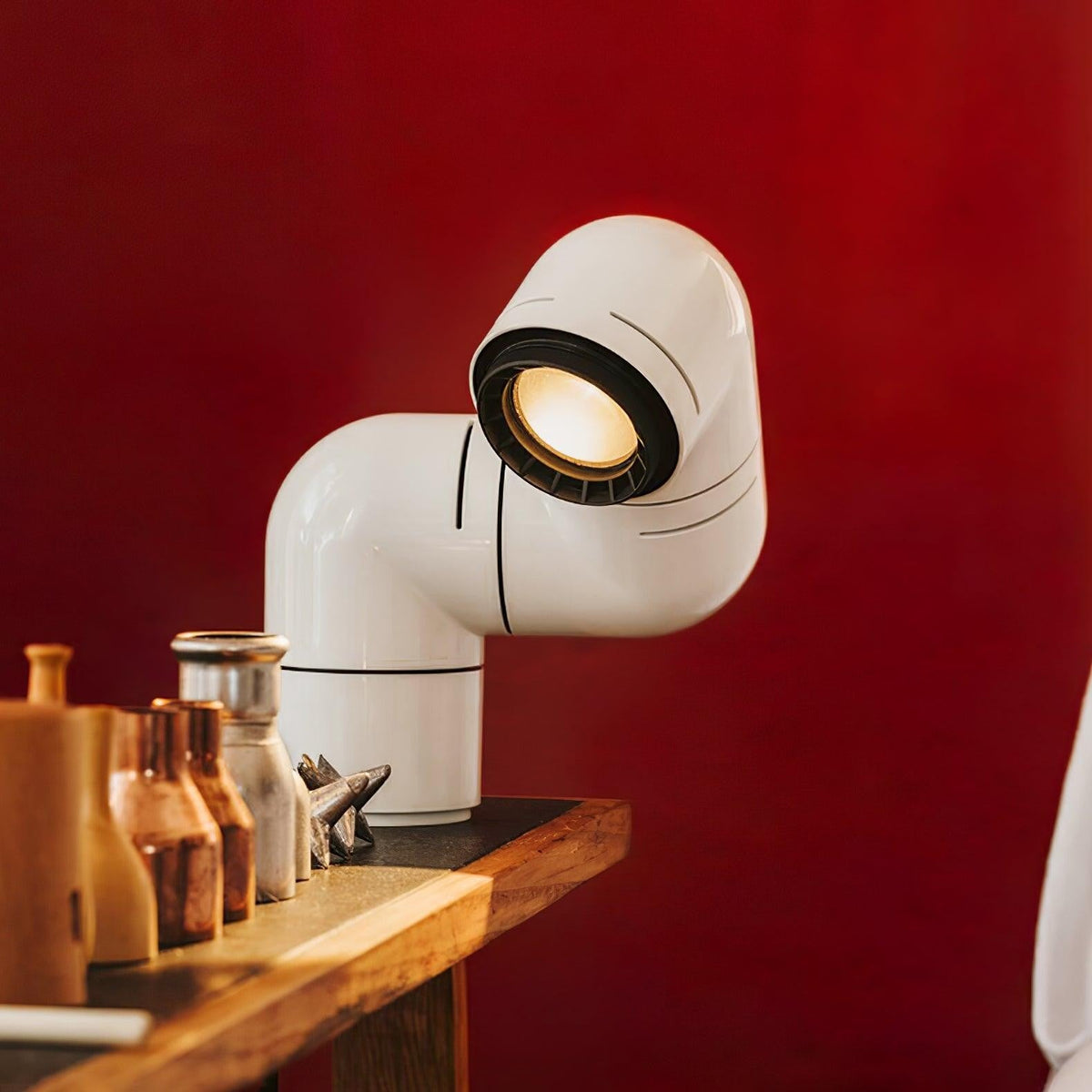 Retrobeam Sculpt Table Lamp by Tavilume - resin small table lamp, view 3