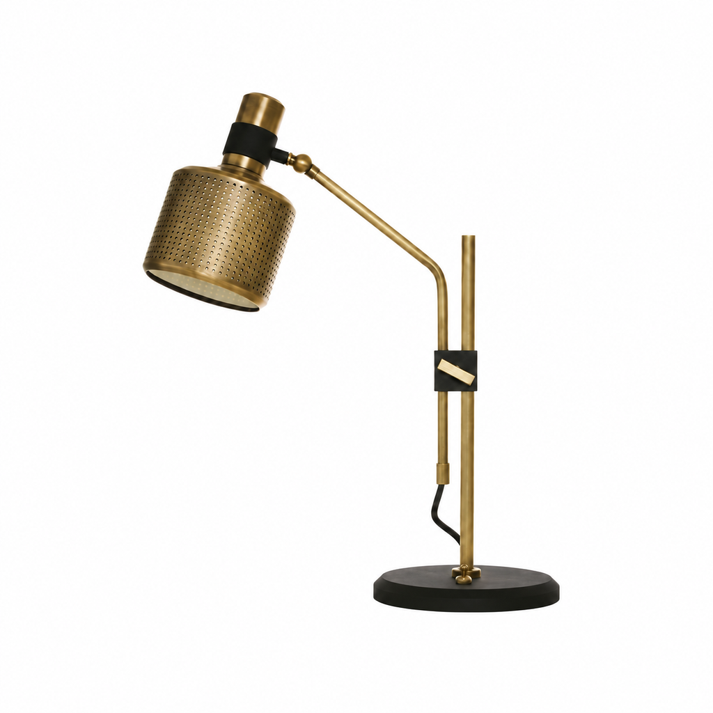 Riddle Table Lamp by Tavilume - fabric medium table lamp, view 1