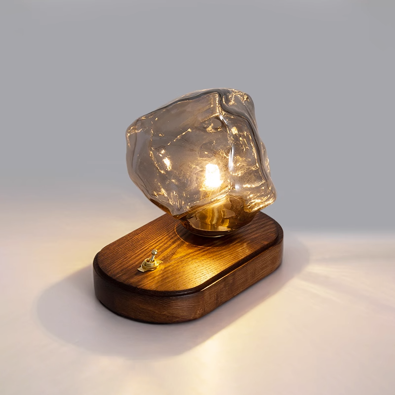 Ice Stone Glass Table Lamp by Tavilume - stone small table lamp, view 3