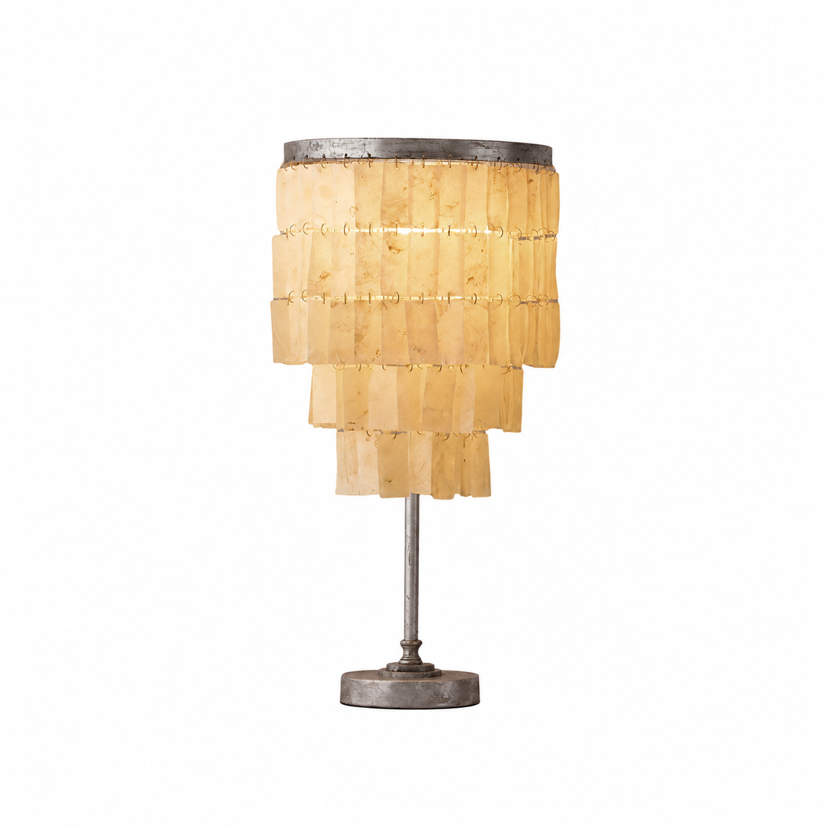 Skye Tiered Bedside Lamp Table Lamp by Tavilume - iron medium table lamp, view 1