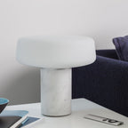 Solid Marble Cylinder Table Lamp by Tavilume - marble small table lamp, view 12