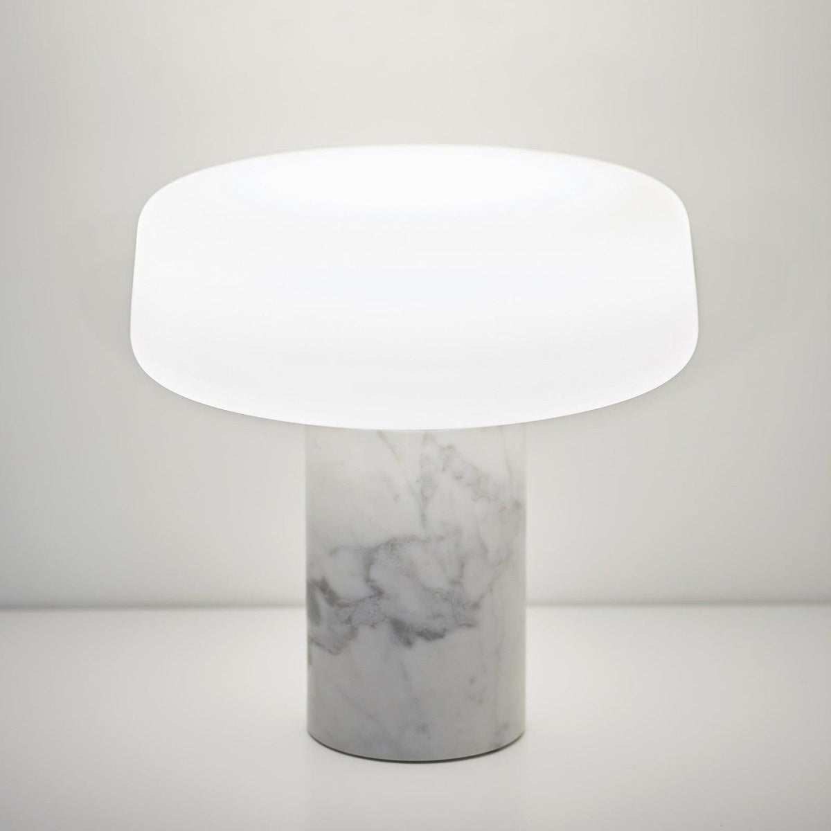 Solid Marble Cylinder Table Lamp by Tavilume - marble small table lamp, view 18