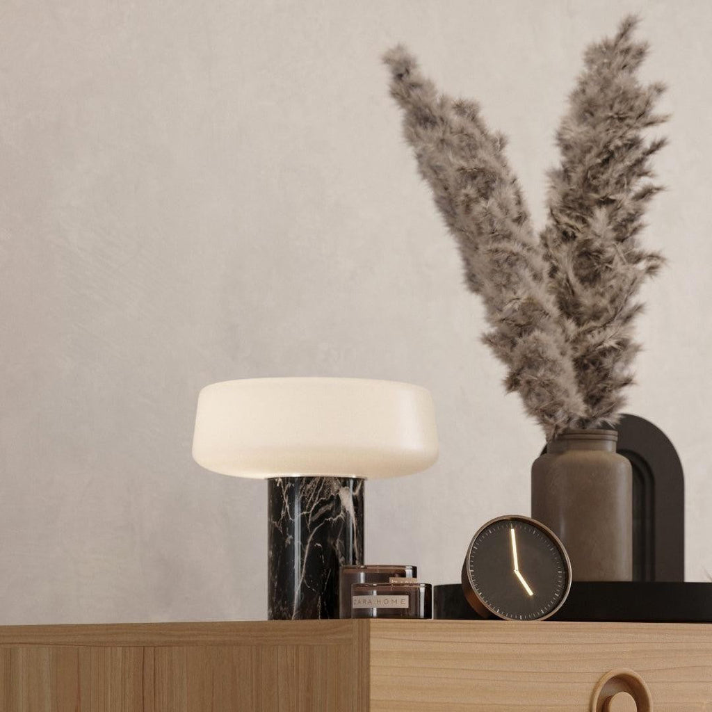 Solid Marble Cylinder Table Lamp by Tavilume - marble small table lamp, view 21