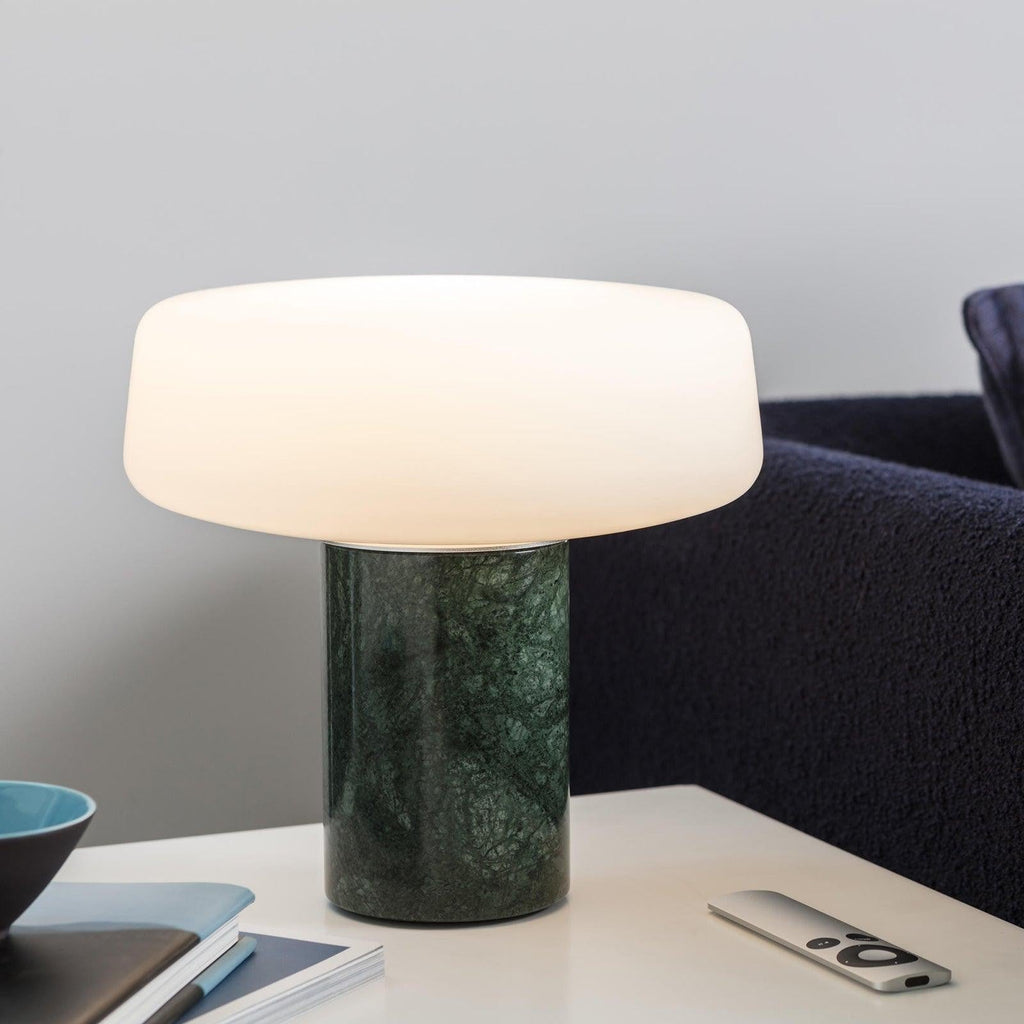 Solid Marble Cylinder Table Lamp by Tavilume - marble small table lamp, view 29