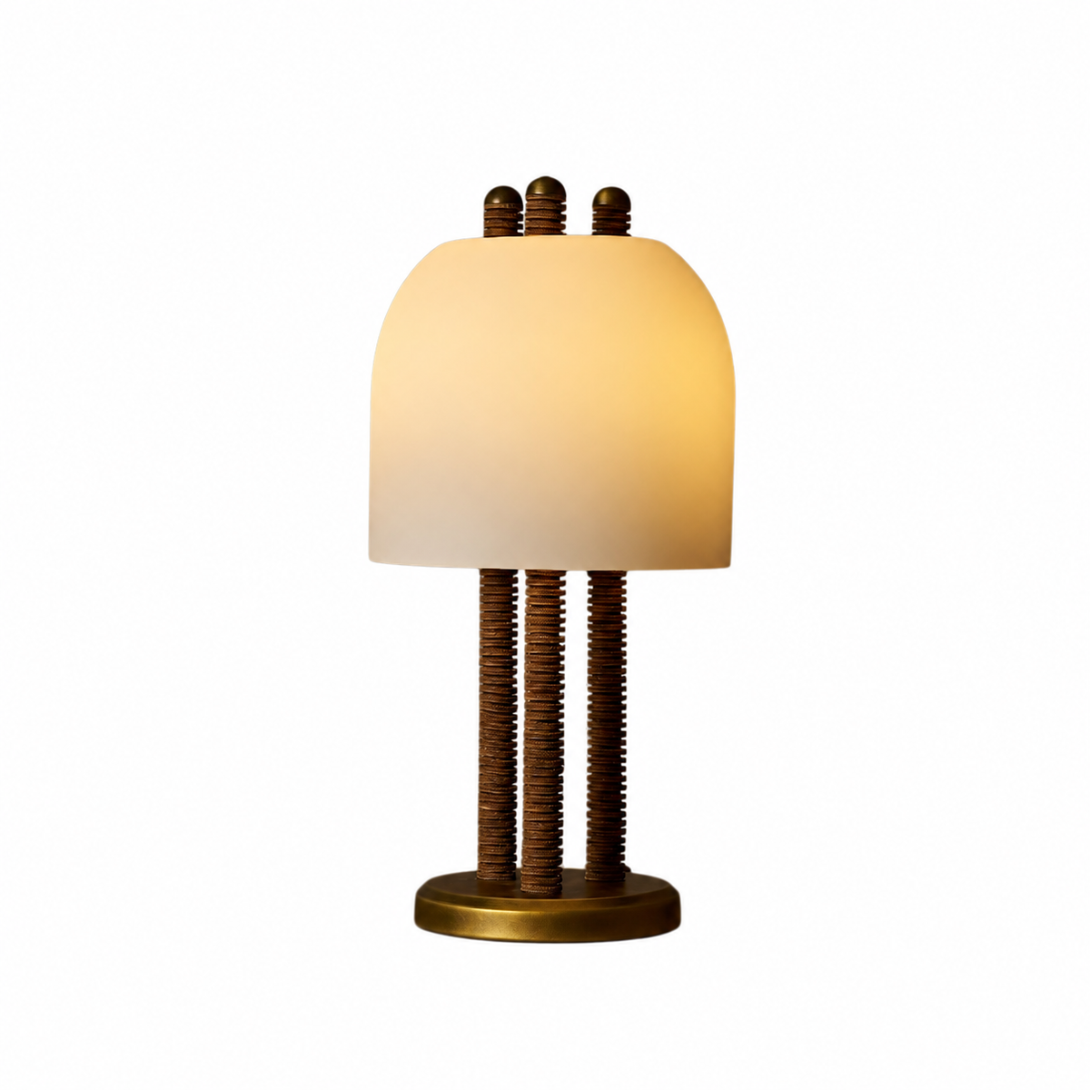 Striata Column Table Lamp by Tavilume - glass medium table lamp, view 1