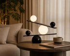 Balance Table Lamp product view 3, showing Marble, Glass and Black, Gold