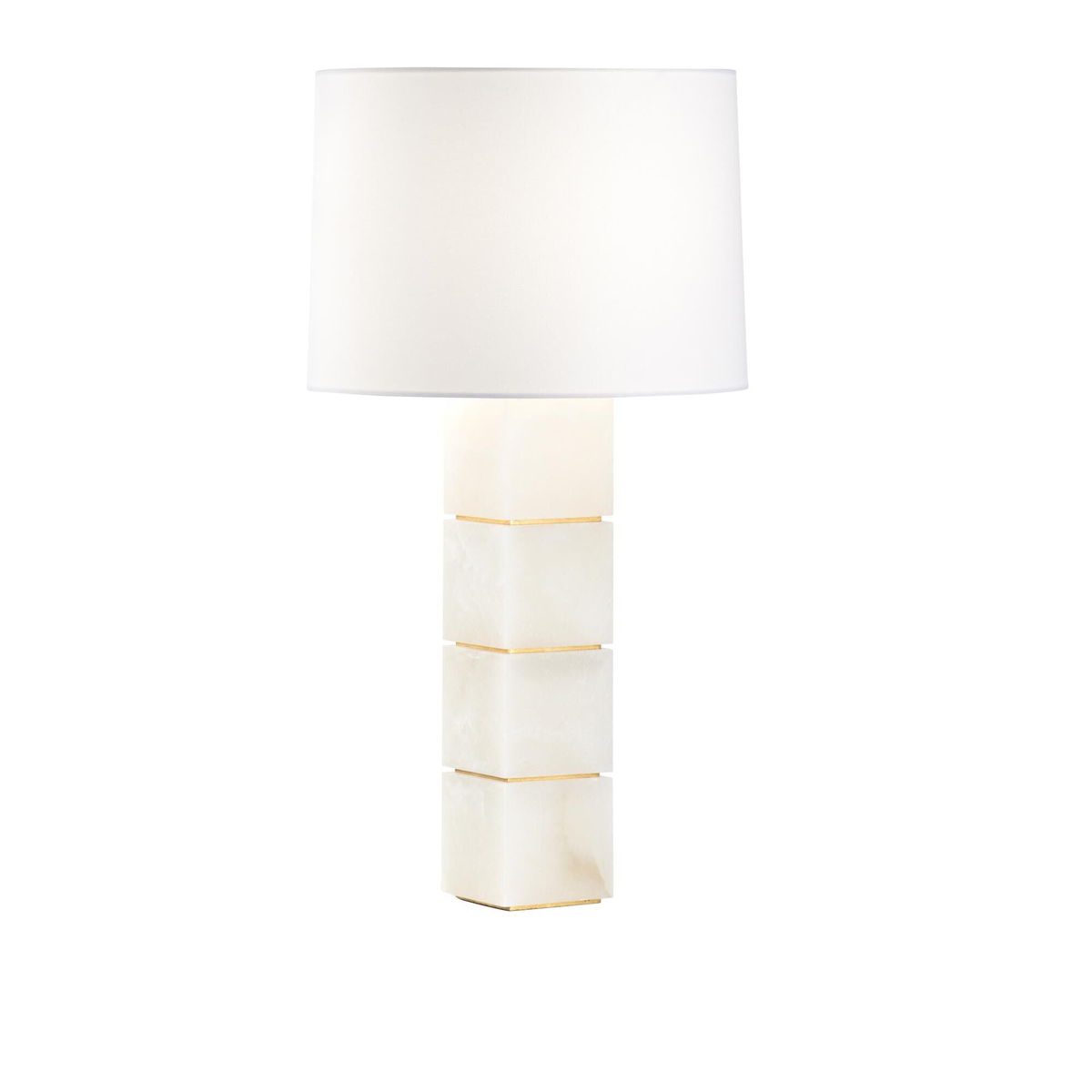 Chelsea House Elizabeth Wicker Stacked Alabaster 31 Inch Table Lamp by Tavilume — white background table lamp product image