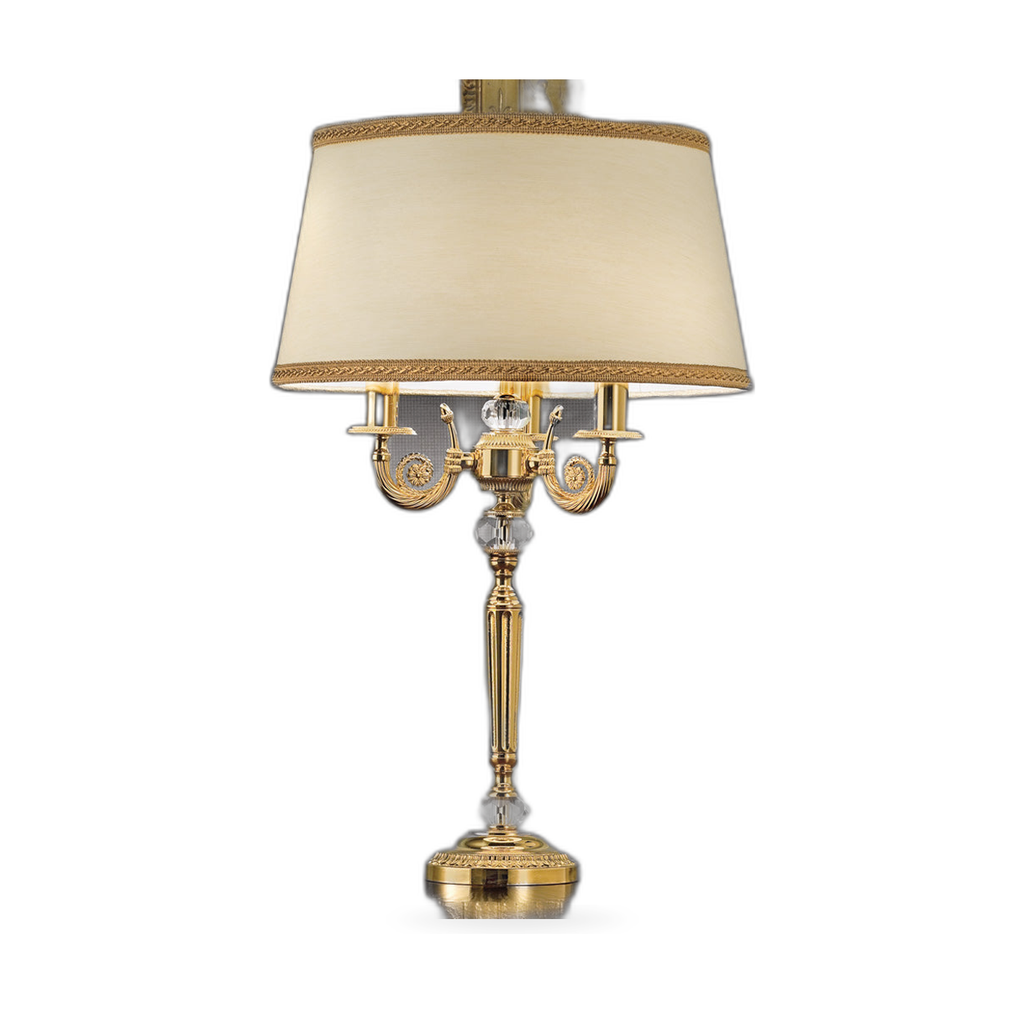 Timeless Gold Candelabra Table Lamp by Tavilume — white background table lamp product image