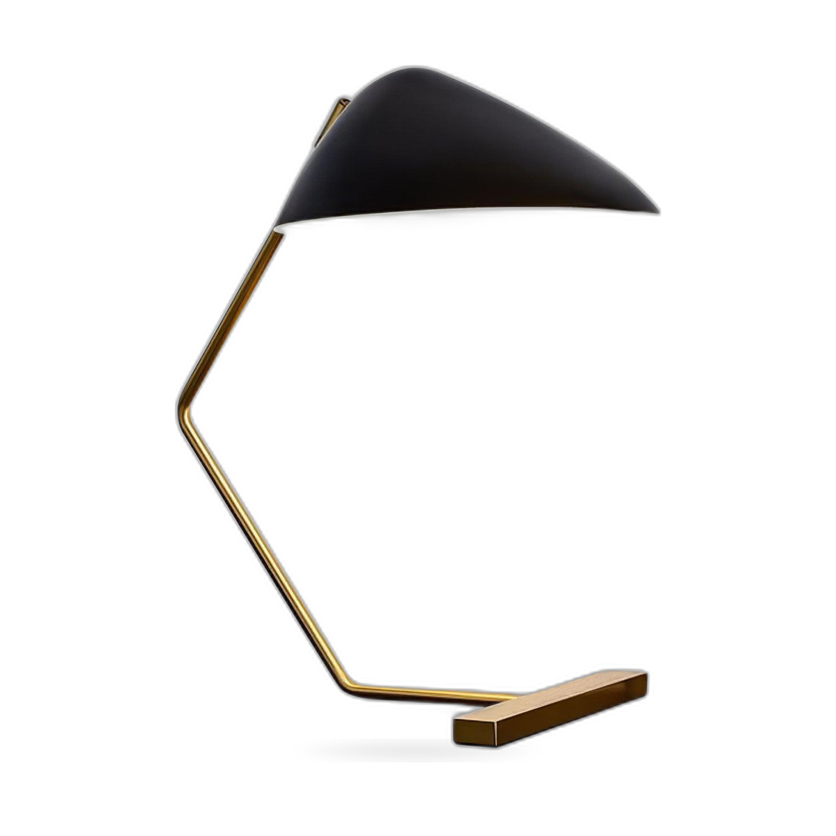 Curvilinear Mid-Century Table Lamp by Tavilume — white background table lamp product image
