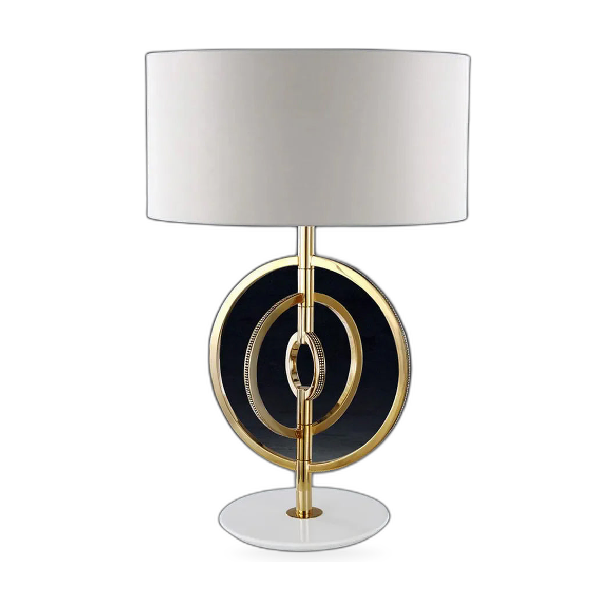Premium 24 Carat Gold Plated Crystal Table Lamp by Tavilume — white background table lamp product image