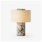 Marbella Stone Table Lamp by Tavilume — white background table lamp product image