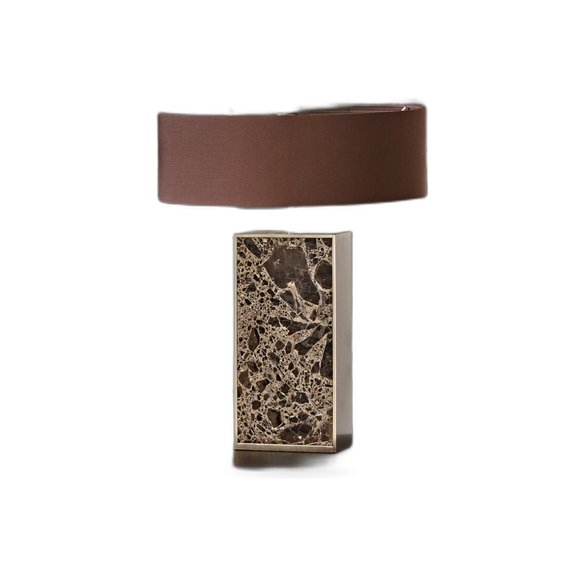 Contemporary Marble Designer Bronze Table Lamp by Tavilume — white background table lamp product image