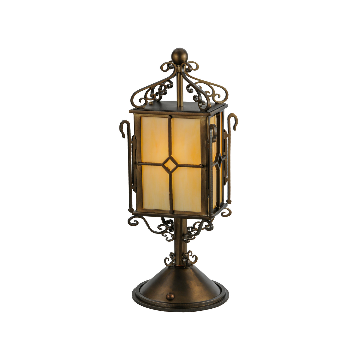 Meyda Tiffany Standford 19 Inch 1-Light 19.00" Antique Copper Table Lamp by Tavilume — white background table lamp product image
