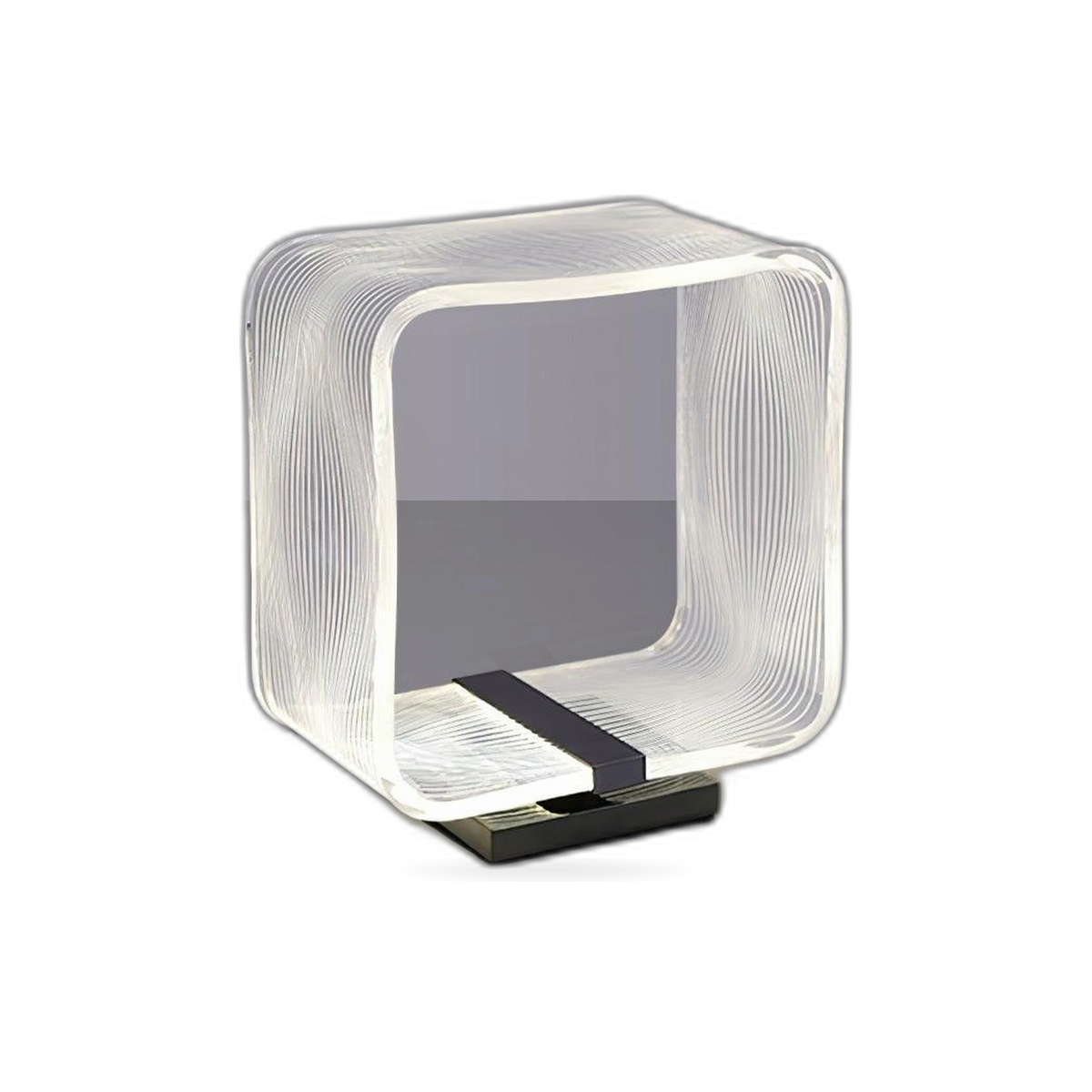 Wire Cube Table Lamp by Tavilume — white background table lamp product image