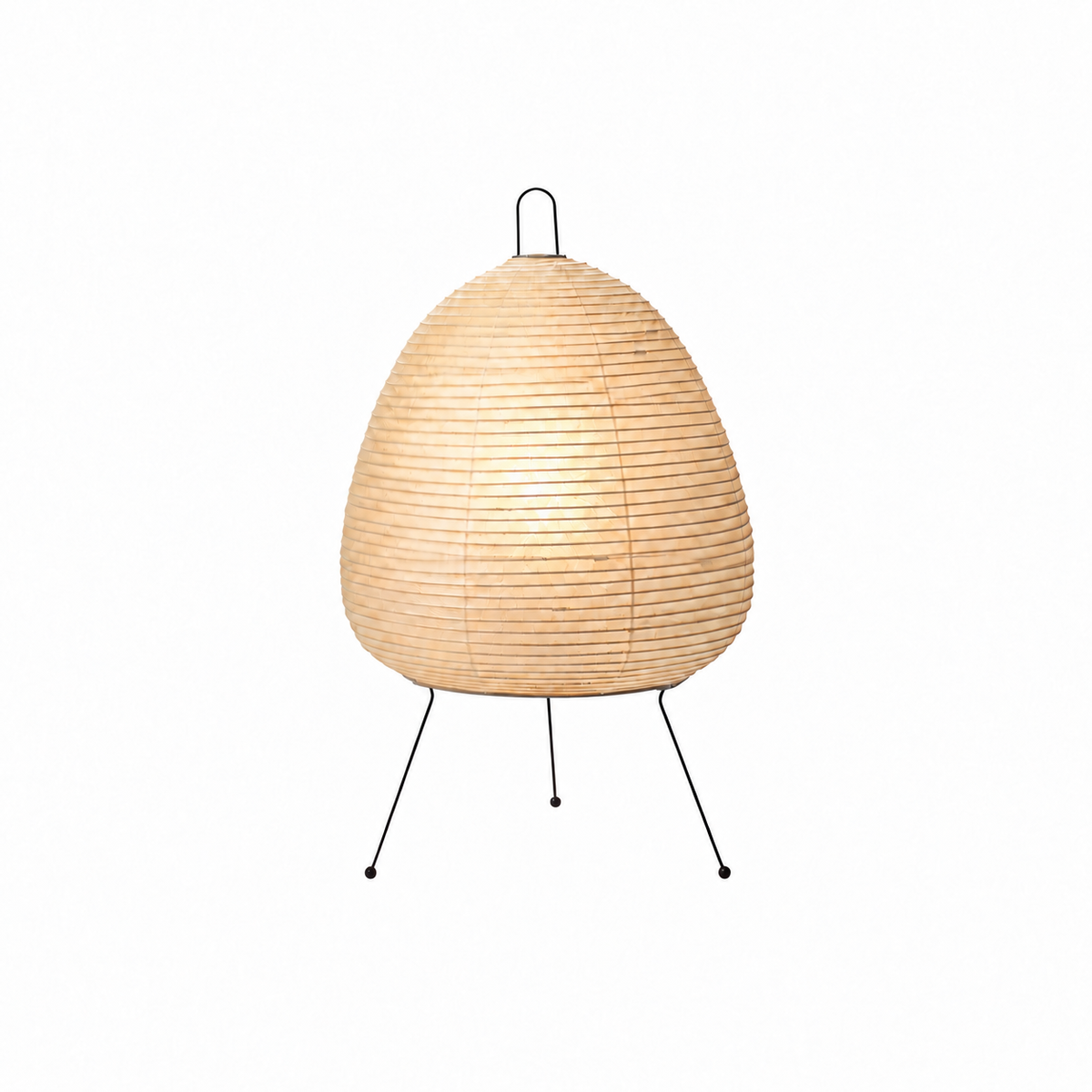 Washi Paper Table Lamp by Tavilume - iron medium table lamp, view 1