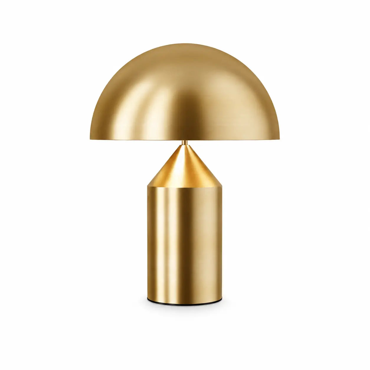 Tavilume brass dome table lamp on a pure white background